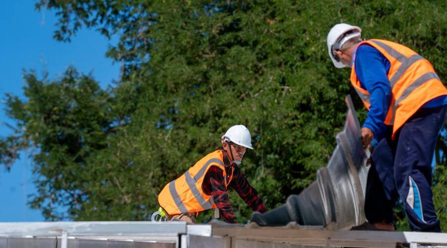 Professional metal roof installation in Mexico, ME